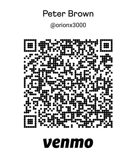 Venmo @orionx3000